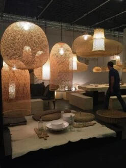 Huisverlichting -Huisverlichting ay illuminate hanglamp cap small bamboe o38cm 1