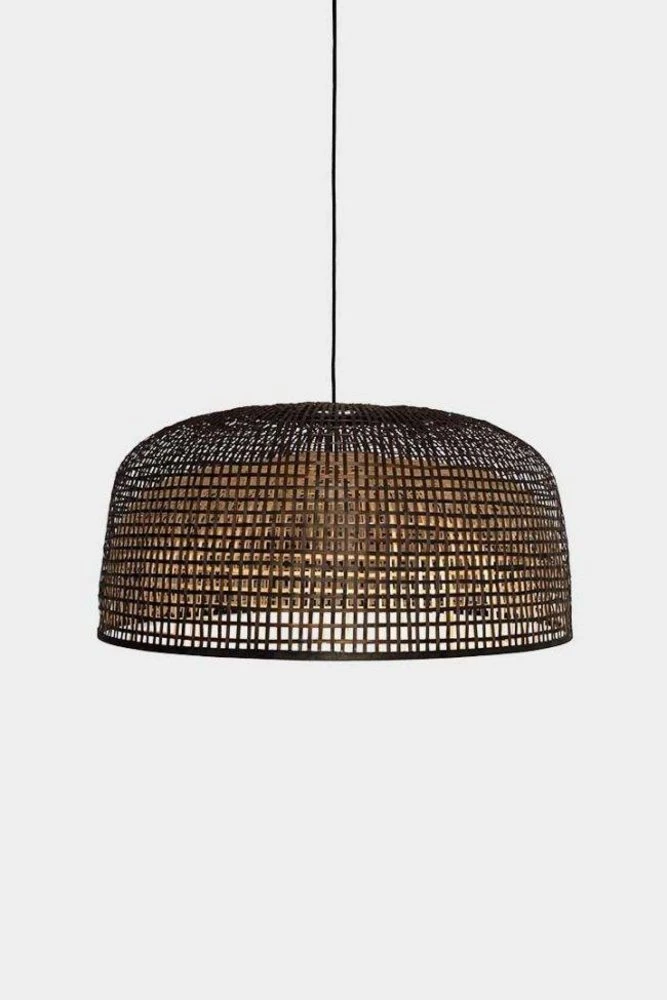 Ay Illuminate Hanglamp Doppio Grid Dark Bamboe ø80cm 3 Ay Illuminate Hanglamp Doppio Grid Dark Bamboe ø80cm
