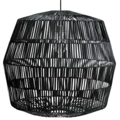 Ay Illuminate Hanglamp Nama 4 Zwart Rotan ø72cm