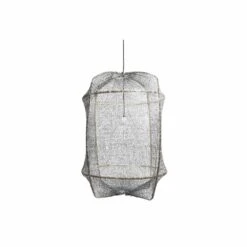 Ay Illuminate Hanglamp Z1 Zwart Sisal Net Grijs ø67x100cm