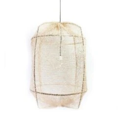 Ay Illuminate Hanglamp Z1 Zwart Sisal Net Tea Dyed ø67x100cm