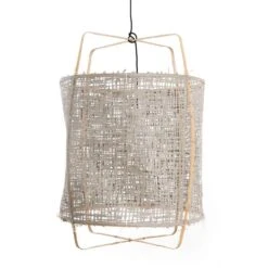 Ay Illuminate Hanglamp Z2 Blond Bamboe Grijs Karton ø67x100cm