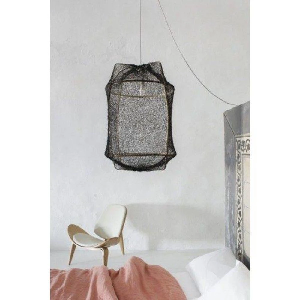 Ay Illuminate Hanglamp Z2 Blond Sisal Net Zwart ø67x100cm 4 Ay Illuminate Hanglamp Z2 Blond Sisal Net Zwart ø67x100cm - Afbeelding 2