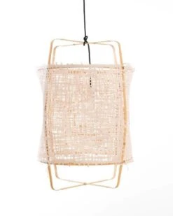 Ay Illuminate Hanglamp Z22 Blond Bamboe Naturel Karton ø48,5x72,5cm