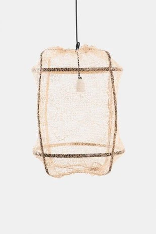 Ay Illuminate Hanglamp Z5 Zwart Sisal Net Tea Doek ø42x57cm 4 Ay Illuminate Hanglamp Z5 Zwart Sisal Net Tea Doek ø42x57cm - Afbeelding 2