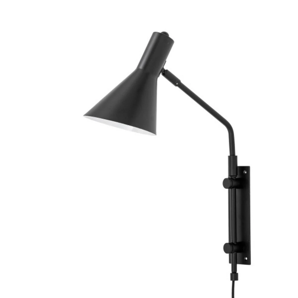 Bloomingville Edil Wandlamp - Zwart 4 Bloomingville Edil Wandlamp - Zwart - Afbeelding 2
