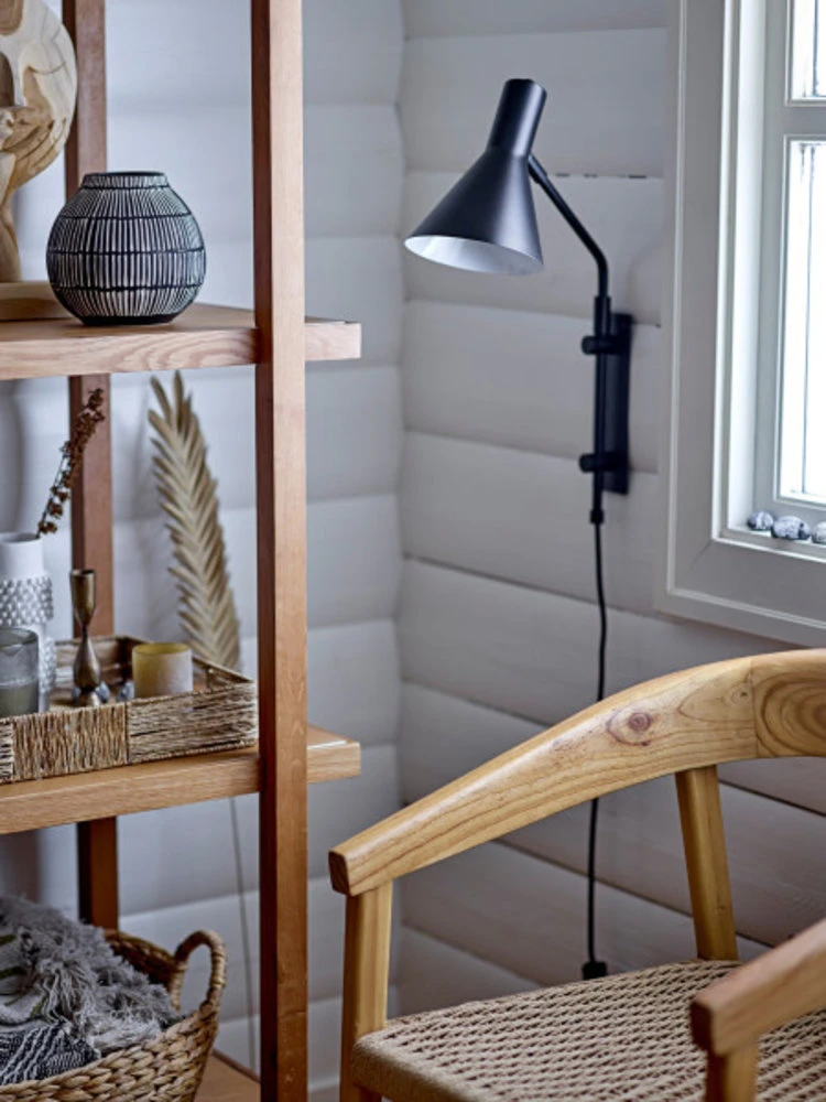 Bloomingville Edil Wandlamp - Zwart 6 Bloomingville Edil Wandlamp - Zwart - Afbeelding 4