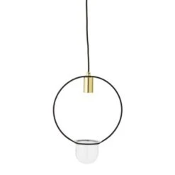 Bloomingville Hanglamp Gold Finish Glas -Huisverlichting bloomingville hanglamp gold finish glas 2