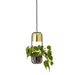 Bloomingville Hanglamp Gold Finish LED Glas
