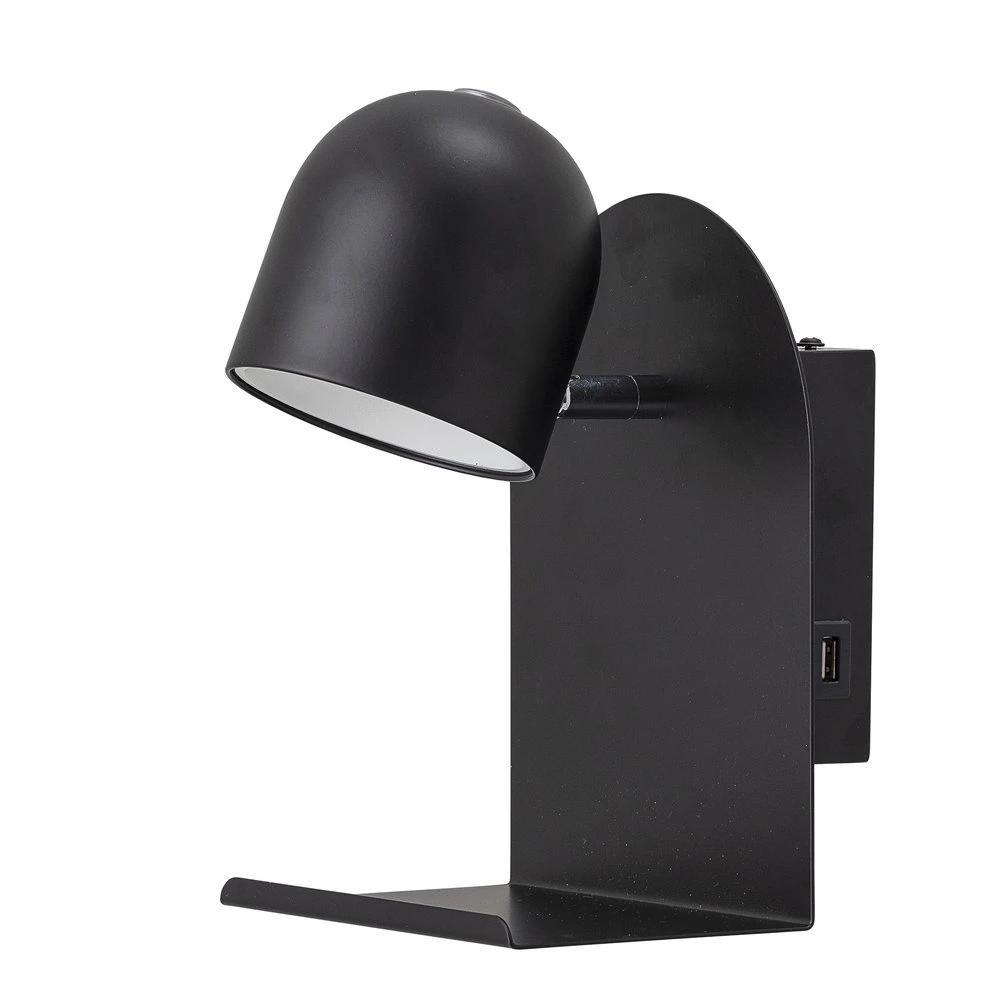 Bloomingville Wandlamp LED Metaal - Zwart 3 Bloomingville Wandlamp LED Metaal - Zwart