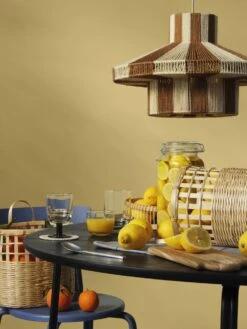 Broste Copenhagen Diana Lampenkap Bruin Ø45cm - 70195004 -Huisverlichting broste copenhagen diana lampenkap bruin 45cm 70195 1