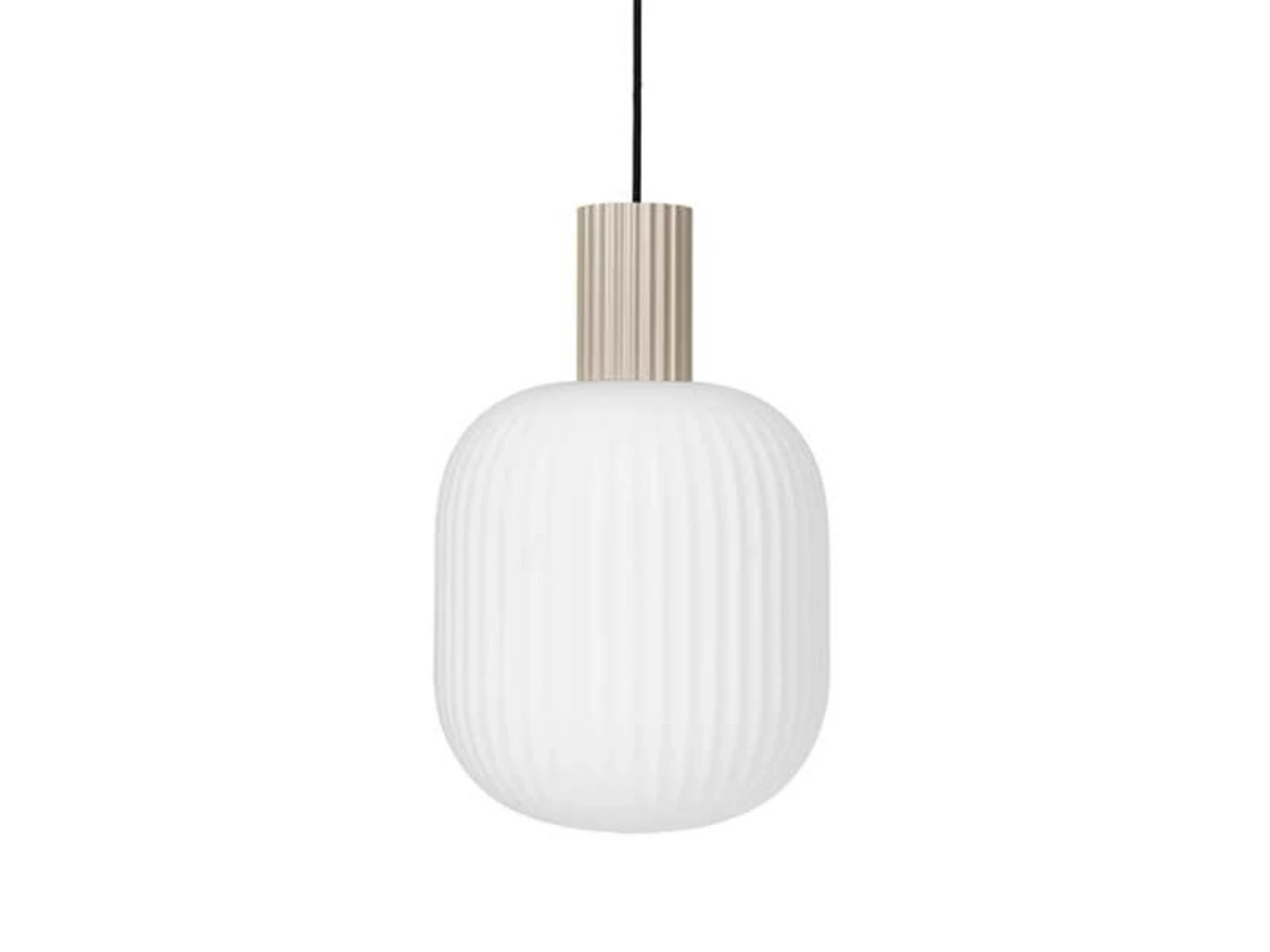Broste Copenhagen Lolly Hanglamp Zand - Ø27XH42cm 3 Broste Copenhagen Lolly Hanglamp Zand - Ø27XH42cm