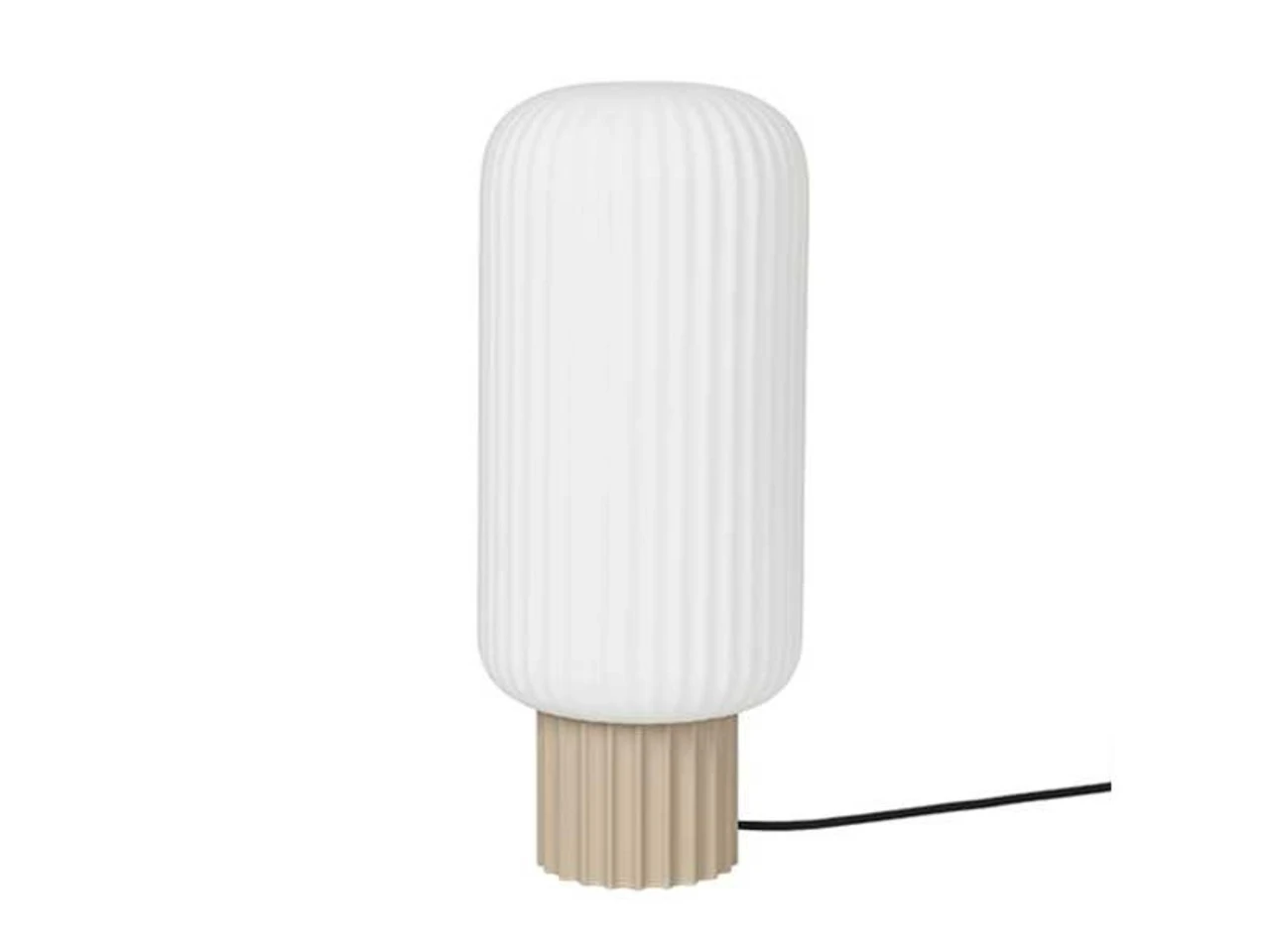 Broste Copenhagen Lolly Tafellamp Zand - Ø16XH39cm 3 Broste Copenhagen Lolly Tafellamp Zand - Ø16XH39cm