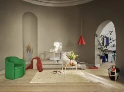 Broste Copenhagen Skirt Hanglamp Rood Ø30cm - 60080007 7 Broste Copenhagen Skirt Hanglamp Rood Ø30cm - 60080007 -Huisverlichting broste copenhagen skirt hanglamp rood 30cm 6008000 2