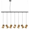 Graypants Moa Linear7 Hanglamp Bruin Ø15x126cm 1 Graypants Moa Linear7 Hanglamp Bruin Ø15x126cm -Huisverlichting graypants moa linear7 hanglamp bruin 15x126cm