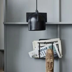 House Doctor Akola Hanglamp LED - Bruin Messing Ø18cm -Huisverlichting house doctor akola hanglamp led bruin messing 18cm 3