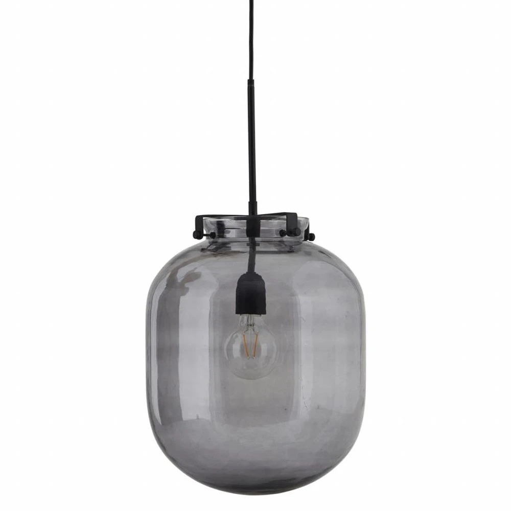 House Doctor Ball Hanglamp Grijs Glas 3 House Doctor Ball Hanglamp Grijs Glas