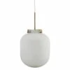 House Doctor Ball Hanglamp Wit Glas -Huisverlichting house doctor ball hanglamp wit glas