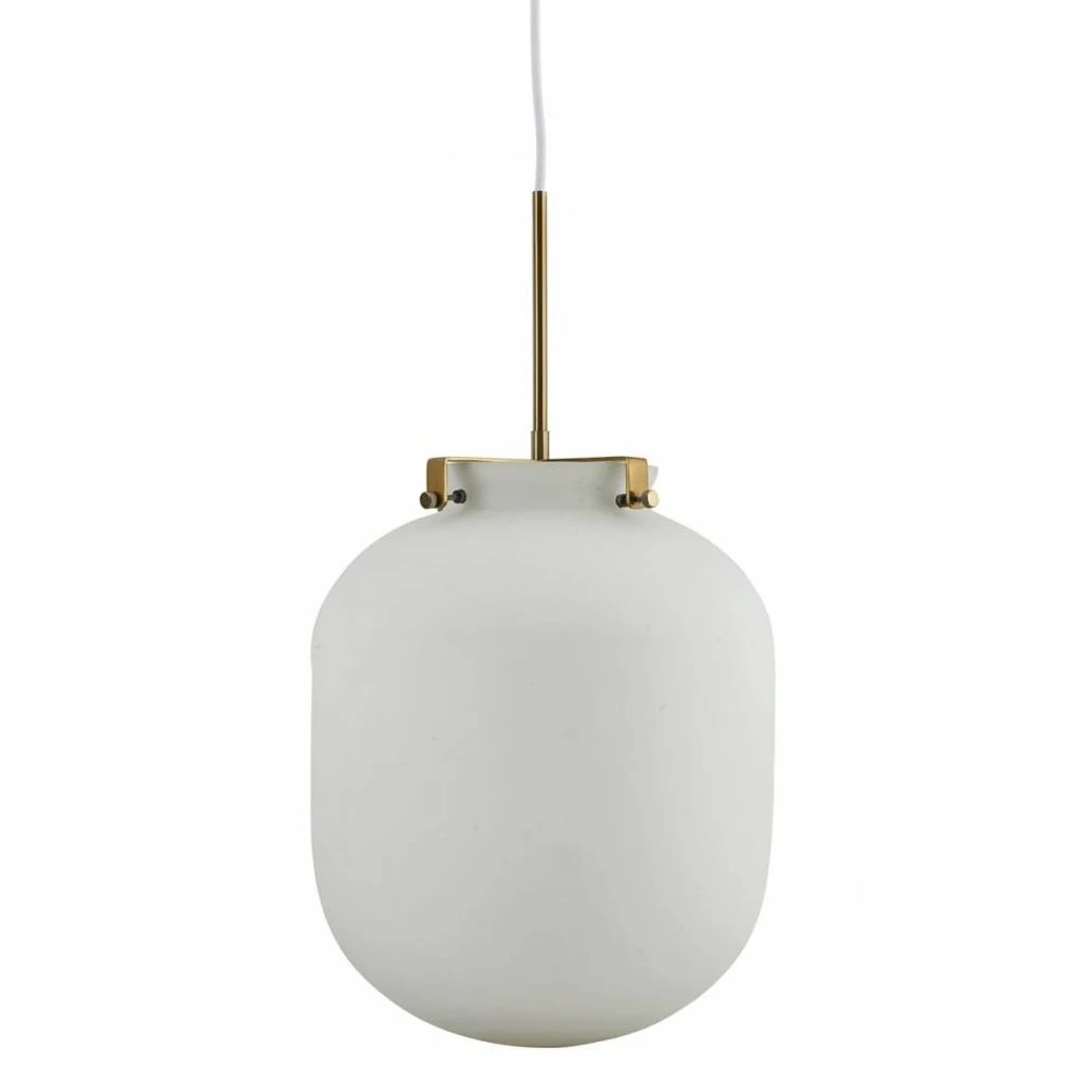 House Doctor Ball Hanglamp Wit Glas 3 House Doctor Ball Hanglamp Wit Glas