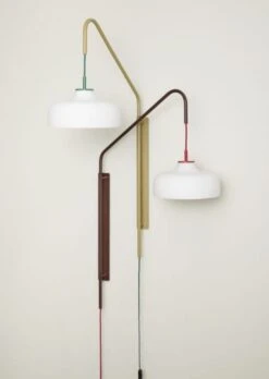 Hubsch Current Wandlamp Rood/bruin - 961617 8 Hubsch Current Wandlamp Rood/bruin - 961617 -Huisverlichting hubsch current wandlamp rood bruin 961617 2