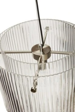 Hubsch Hanglamp Glas/metaal - Clear/nickel -Huisverlichting hubsch hanglamp glas metaal clear nickel 1