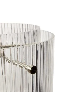 Hubsch Hanglamp Glas/metaal - Clear/nickel -Huisverlichting hubsch hanglamp glas metaal clear nickel 2