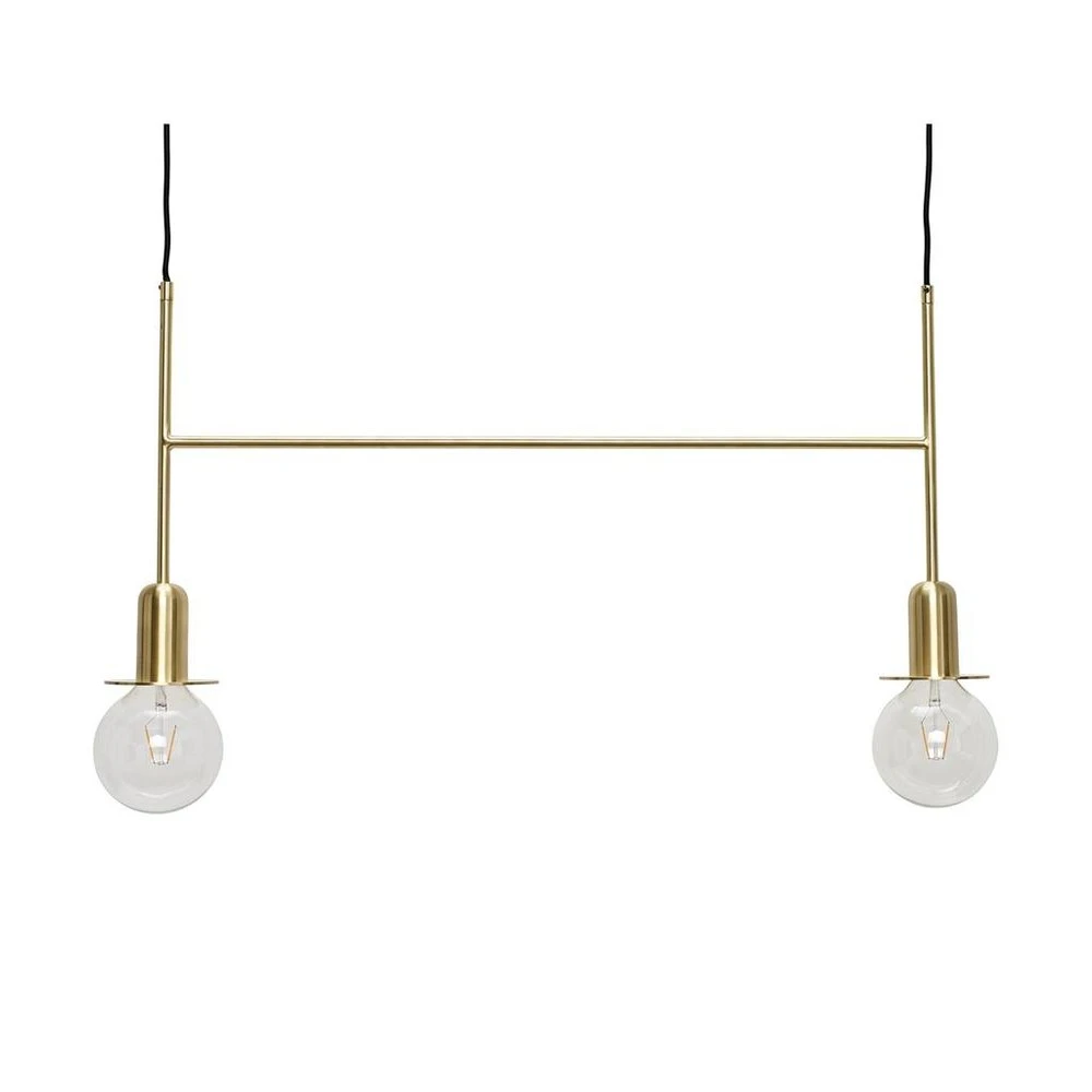 Hubsch Hanglamp Messing Met Twee Lichtbronnen 3 Hubsch Hanglamp Messing Met Twee Lichtbronnen