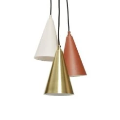 Hubsch Hanglamp Metaal - Bruin/beige/messing 6 Hubsch Hanglamp Metaal - Bruin/beige/messing -Huisverlichting hubsch hanglamp metaal bruin beige messing 1