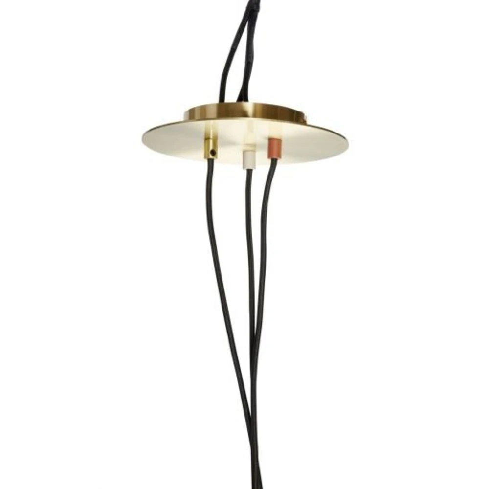 Hubsch Hanglamp Metaal - Bruin/beige/messing 5 Hubsch Hanglamp Metaal - Bruin/beige/messing - Afbeelding 3