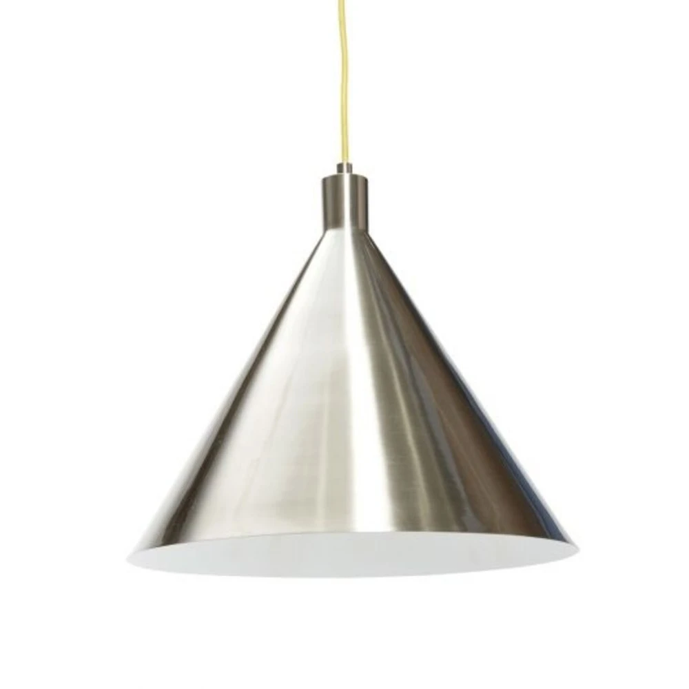 Hubsch Hanglamp Metaal - Nickel/geel 4 Hubsch Hanglamp Metaal - Nickel/geel - Afbeelding 2