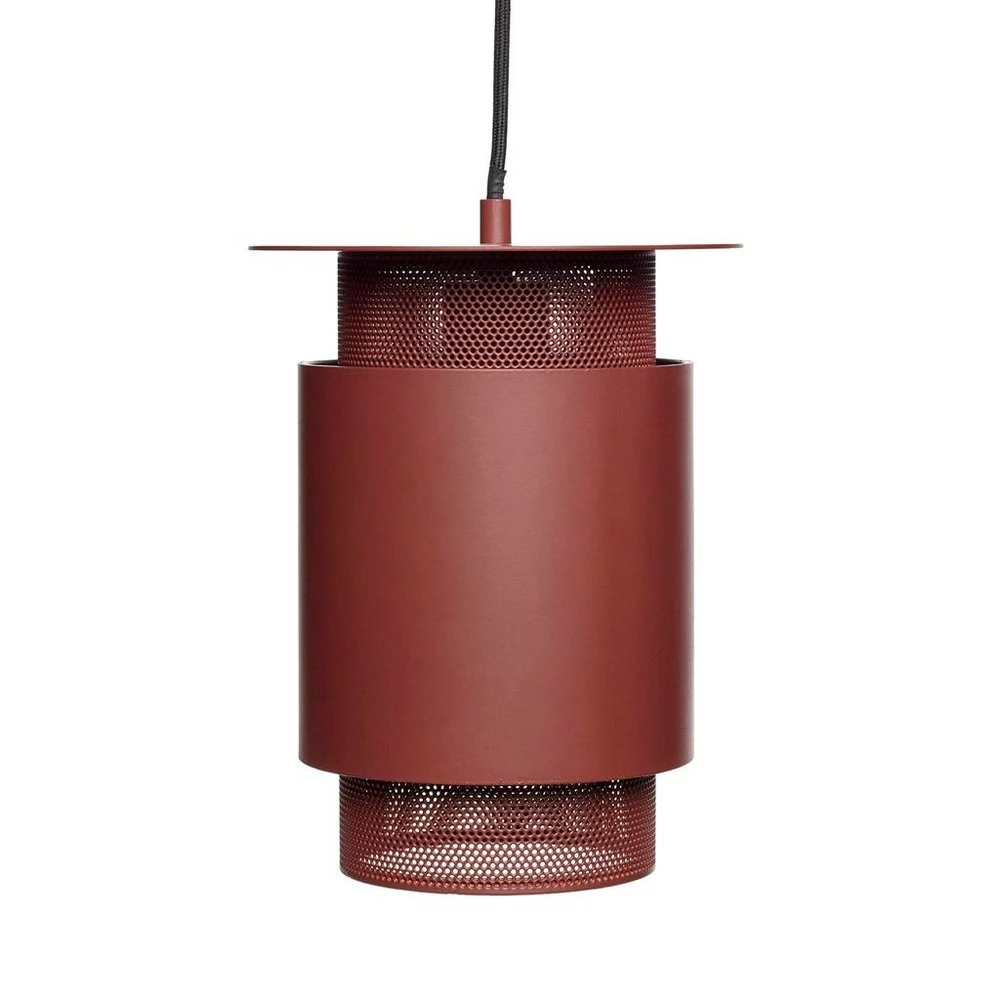 Hubsch Hanglamp Rood Metaal Mesh 3 Hubsch Hanglamp Rood Metaal Mesh