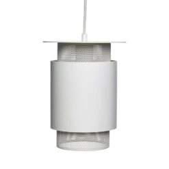 Hubsch Hanglamp Wit Metaal Mesh