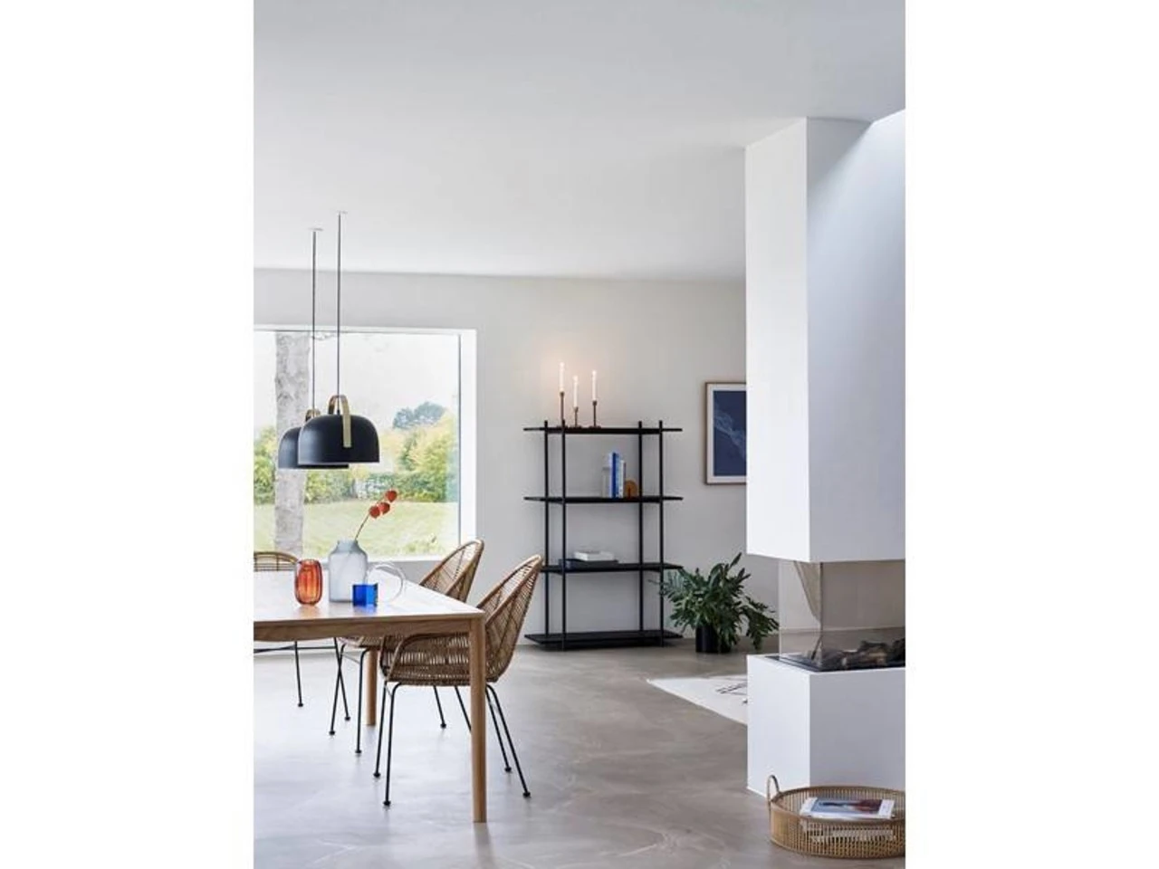 Hubsch Hanglamp Zwart Metaal Messing 4 Hubsch Hanglamp Zwart Metaal Messing - Afbeelding 2