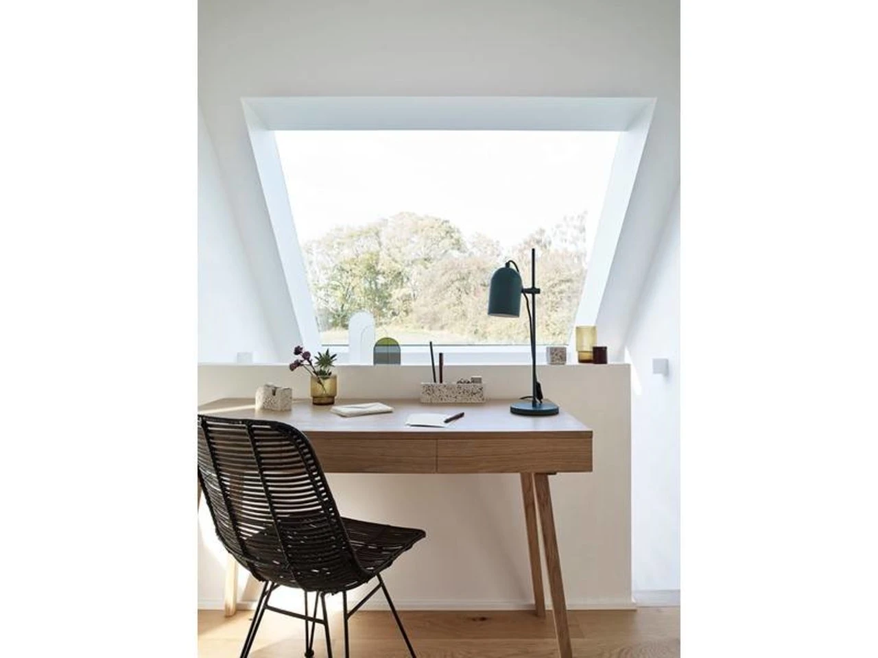 Hubsch Tafellamp Groen Metaal 4 Hubsch Tafellamp Groen Metaal - Afbeelding 2