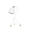 Hubsch Tafellamp Wit Metaal Met Messing Detail 1 Hubsch Tafellamp Wit Metaal Met Messing Detail -Huisverlichting hubsch tafellamp wit metaal met messing detail