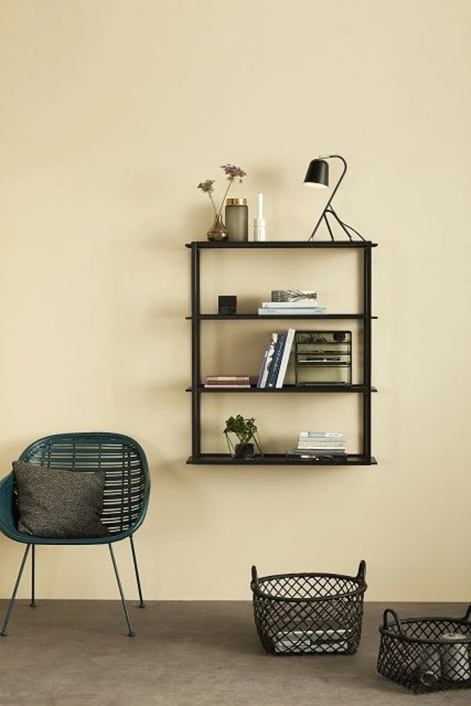 Hubsch Tafellamp Zwart Metaal Met Messing Detail 4 Hubsch Tafellamp Zwart Metaal Met Messing Detail - Afbeelding 2