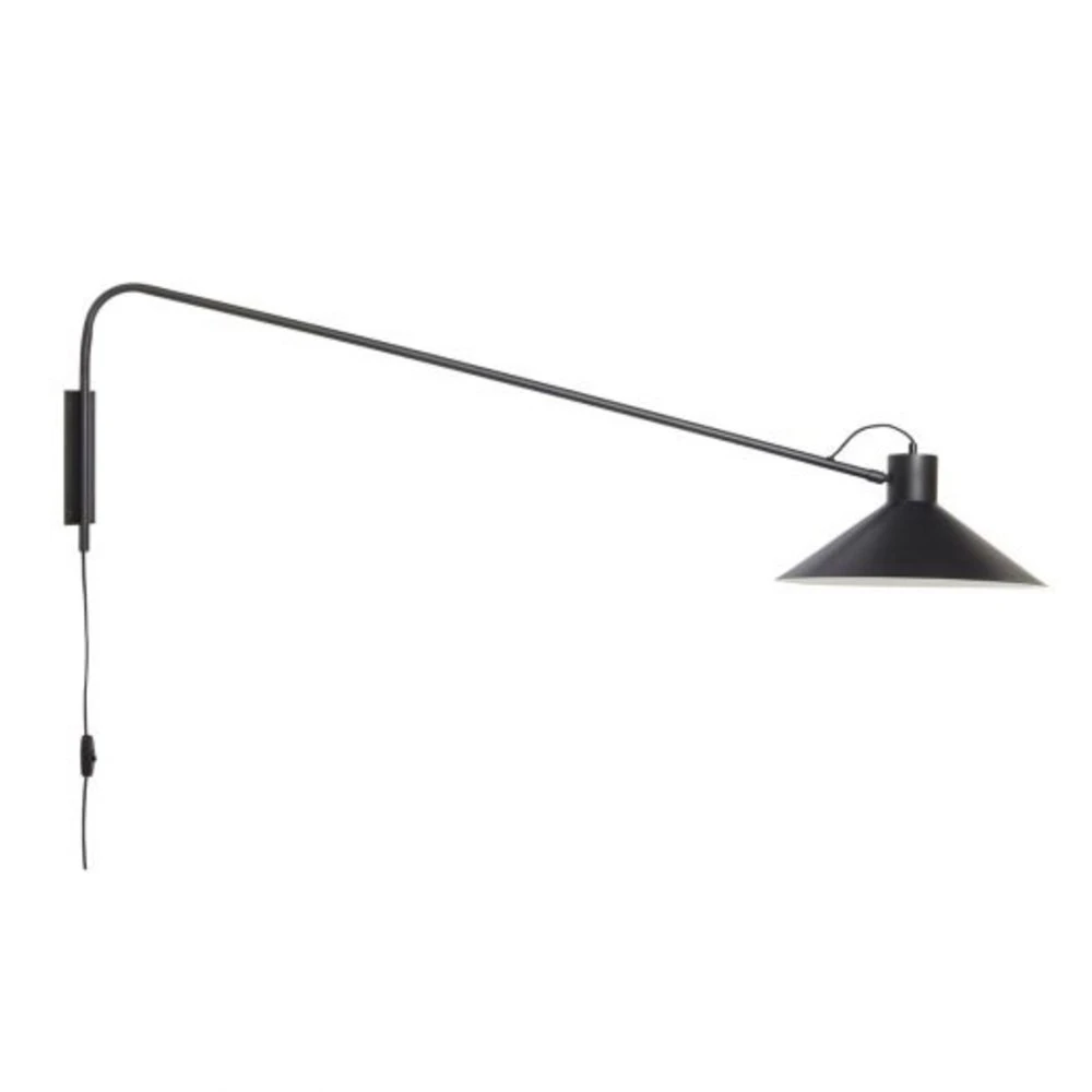 Hubsch Wandlamp Ijzer - Zwart 3 Hubsch Wandlamp Ijzer - Zwart
