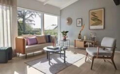 Hubsch Wandlamp Textiel Metaal - Zand/messing -Huisverlichting hubsch wandlamp textiel metaal zand messing 4