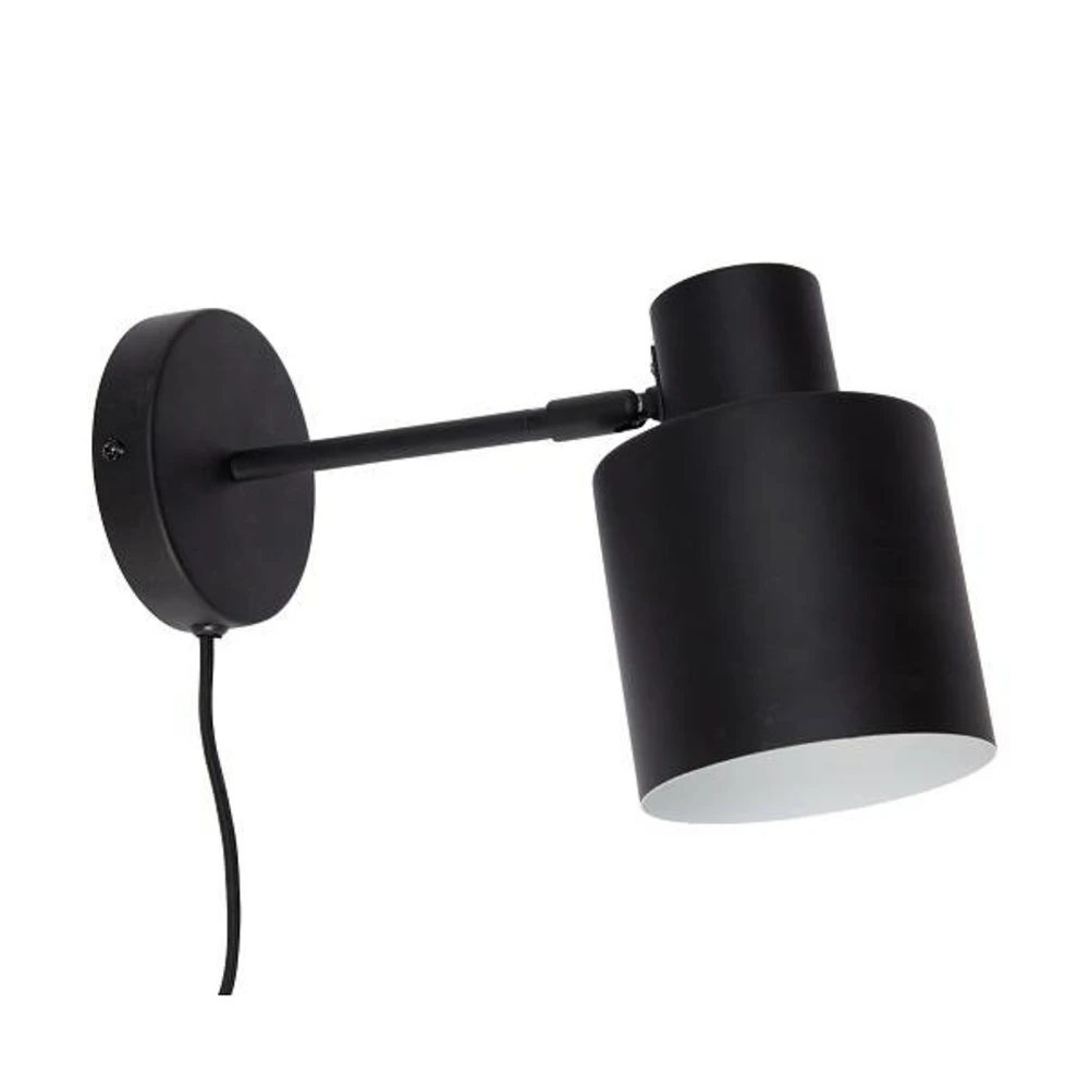 Hubsch Wandlamp Zwart Metaal 3 Hubsch Wandlamp Zwart Metaal