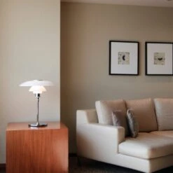 Louis Poulsen PH 4½-3½ Glas Tafellamp Chroom - 5744161501 -Huisverlichting louis poulsen ph 4 3 glas tafellamp chroom 5744161 3