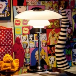 Louis Poulsen PH 4½-3½ Glas Tafellamp Chroom - 5744161501 -Huisverlichting louis poulsen ph 4 3 glas tafellamp chroom 5744161 5