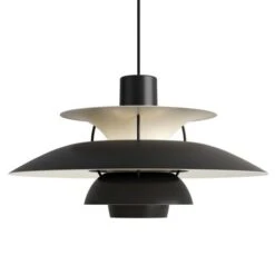 Louis Poulsen PH 5 Hanglamp Monochrome Zwart - 5741104626 -Huisverlichting louis poulsen ph 5 hanglamp monochrome zwart 57411 1