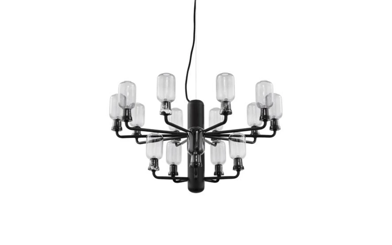 Normann Copenhagen AMP Chandelier Small Hanglamp Zwart 4 Normann Copenhagen AMP Chandelier Small Hanglamp Zwart - Afbeelding 2