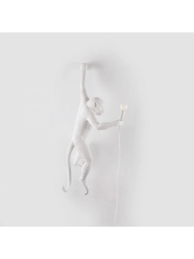 Seletti Monkey Lamp Hanging Left - Wit 4 Seletti Monkey Lamp Hanging Left - Wit - Afbeelding 2