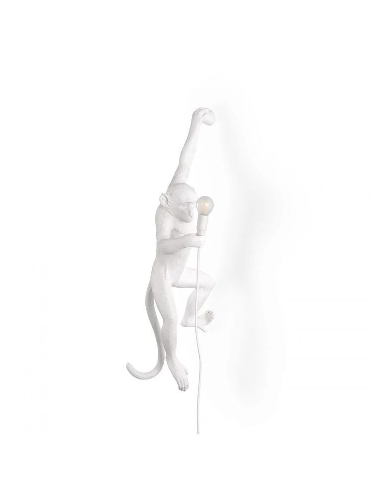 Seletti Monkey Lamp Hanging Left - Wit 3 Seletti Monkey Lamp Hanging Left - Wit