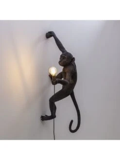 Seletti Monkey Lamp Hanging Right - Zwart 14 Seletti Monkey Lamp Hanging Right - Zwart -Huisverlichting seletti monkey lamp hanging right zwart 4