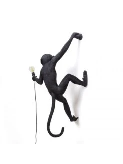 Seletti Monkey Lamp Hanging Right - Zwart 16 Seletti Monkey Lamp Hanging Right - Zwart -Huisverlichting seletti monkey lamp hanging right zwart 6