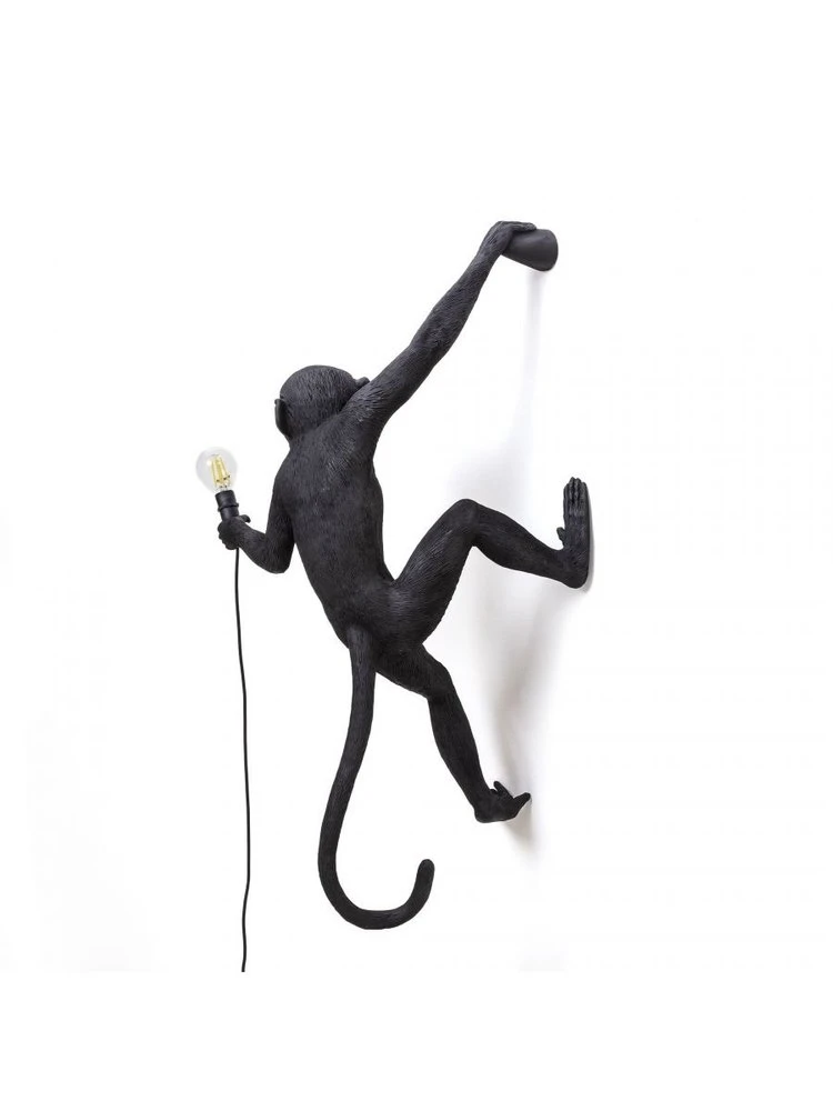 Seletti Monkey Lamp Hanging Right - Zwart 9 Seletti Monkey Lamp Hanging Right - Zwart - Afbeelding 7