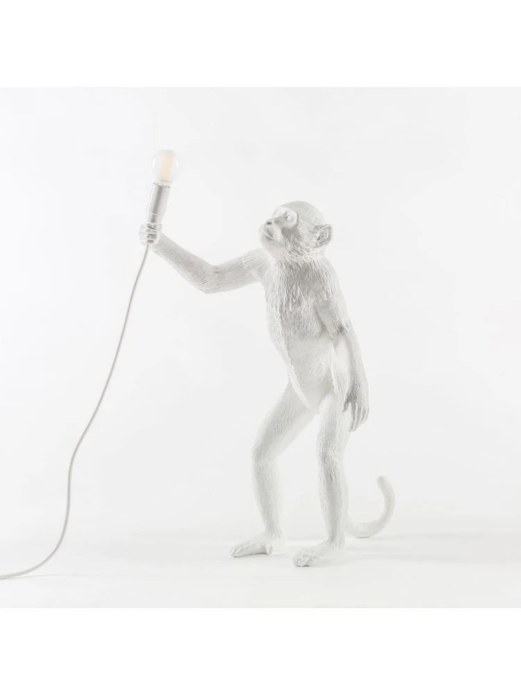 Seletti Monkey Lamp Standing - Wit 5 Seletti Monkey Lamp Standing - Wit - Afbeelding 3