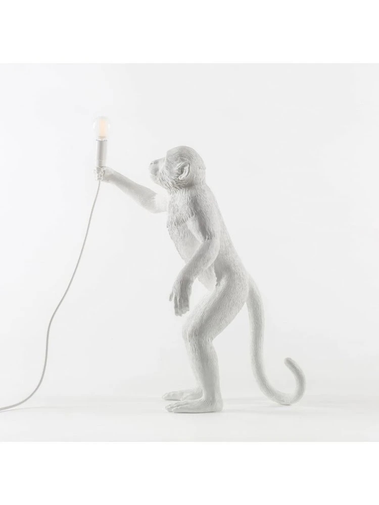 Seletti Monkey Lamp Standing - Wit 6 Seletti Monkey Lamp Standing - Wit - Afbeelding 4